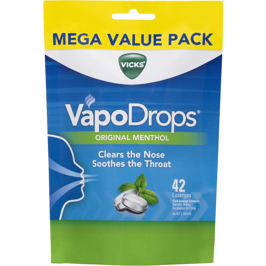 Vicks Vaponaturals Lozenges Original Menthol 42pack