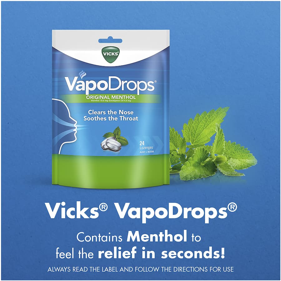 Vicks Vaponaturals Lozenges Original Menthol 42pack