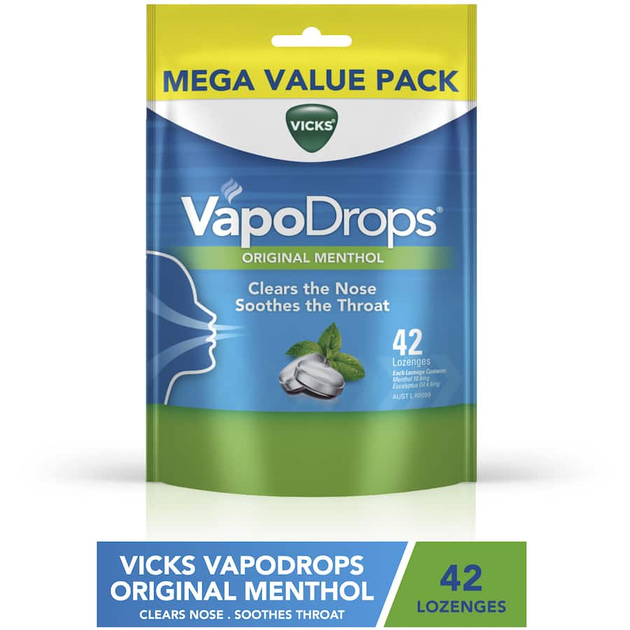 Vicks Vaponaturals Lozenges Original Menthol 42pack