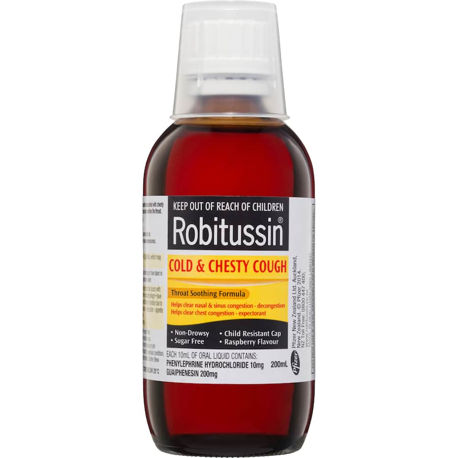 Robitussin Cough Medicine Cold & Chesty Cough 200mL