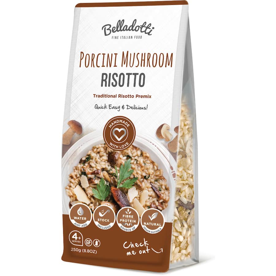 Belladotti Rice Risotto Mushroom With Porcini 250g