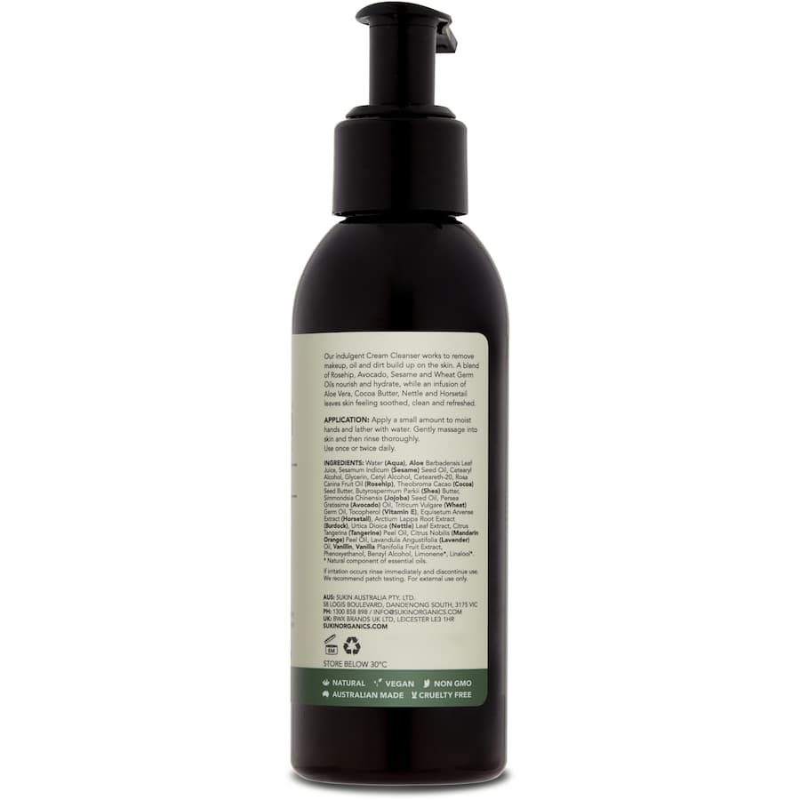 Sukin Facial Cleanser Cream 125mL