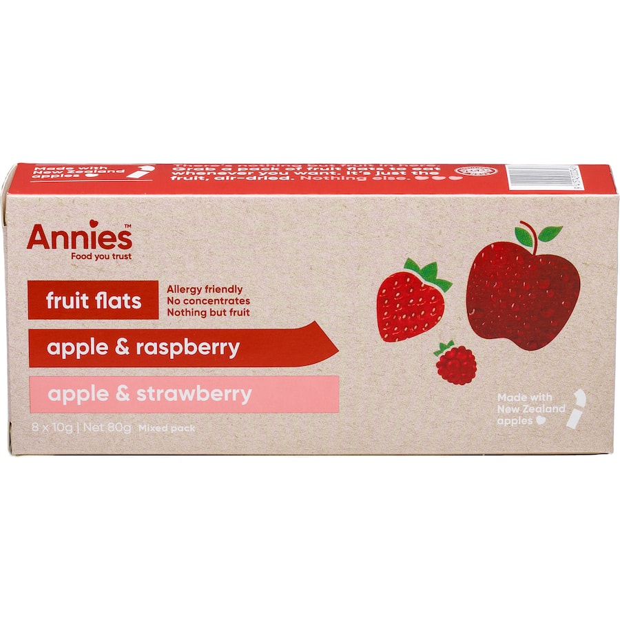 Annies Fruit Flats Fruit Snack Berry Fruits 80g 8pack