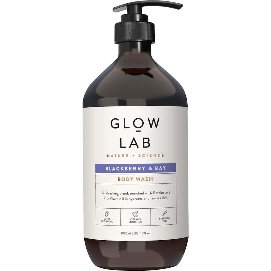 Glow Lab Body Wash Blackberry And Bay Pump 900mL