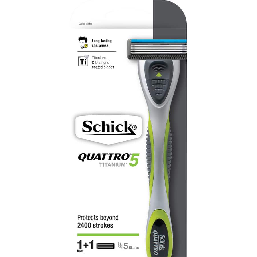 Schick Quattro Razor Titanium 5 Each