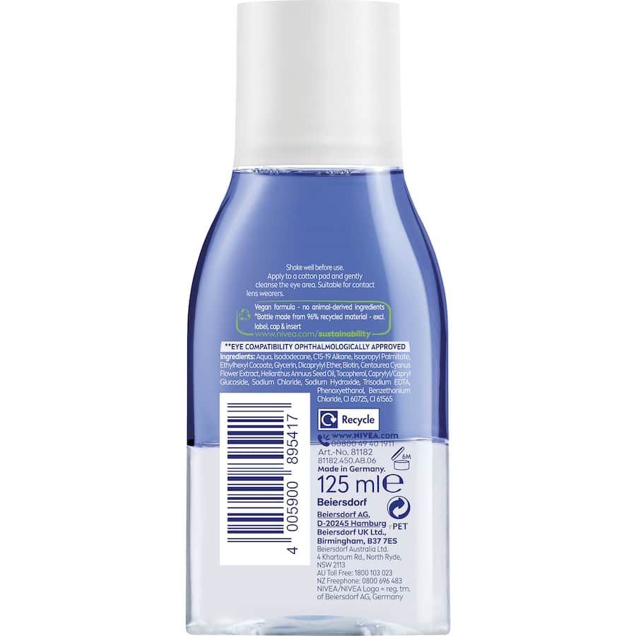 Nivea Eye Make Up Remover Double Effect 125mL