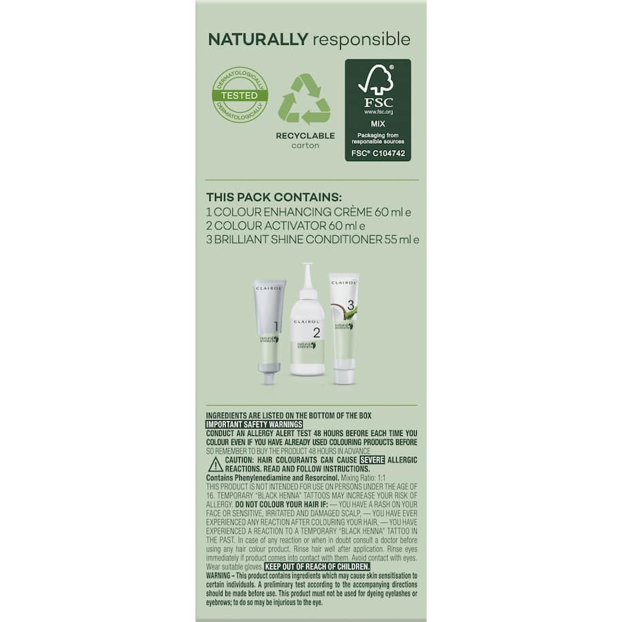 Clairol Natural Instincts Hair Colour 7 Dark Blonde 1pack