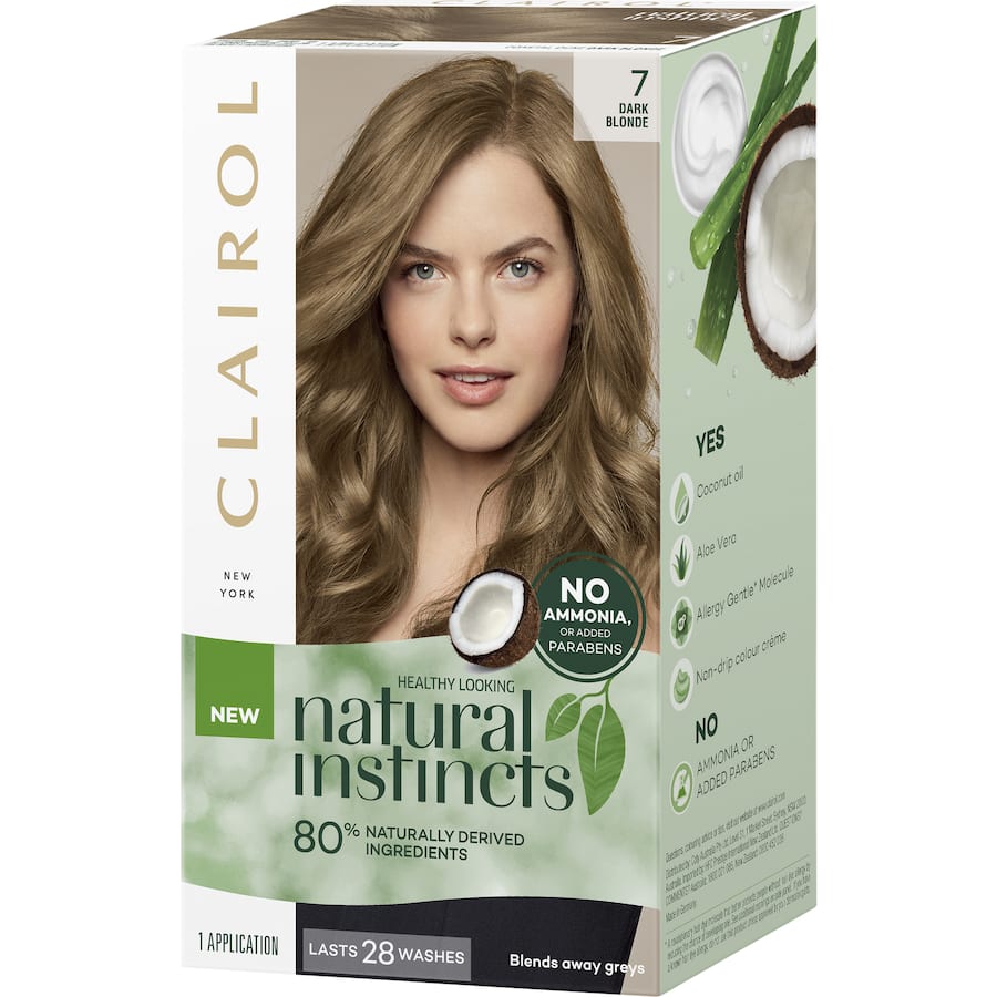 Clairol Natural Instincts Hair Colour 7 Dark Blonde 1pack
