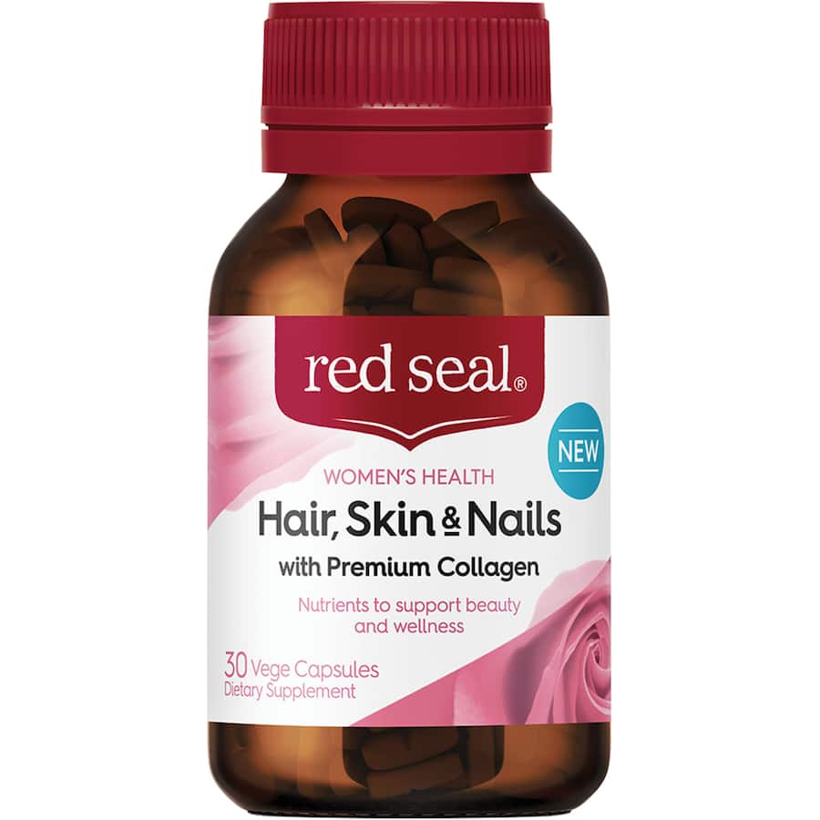 Red Seal Supplement Hair,skin&nails With Collagen Capsules 30ea
