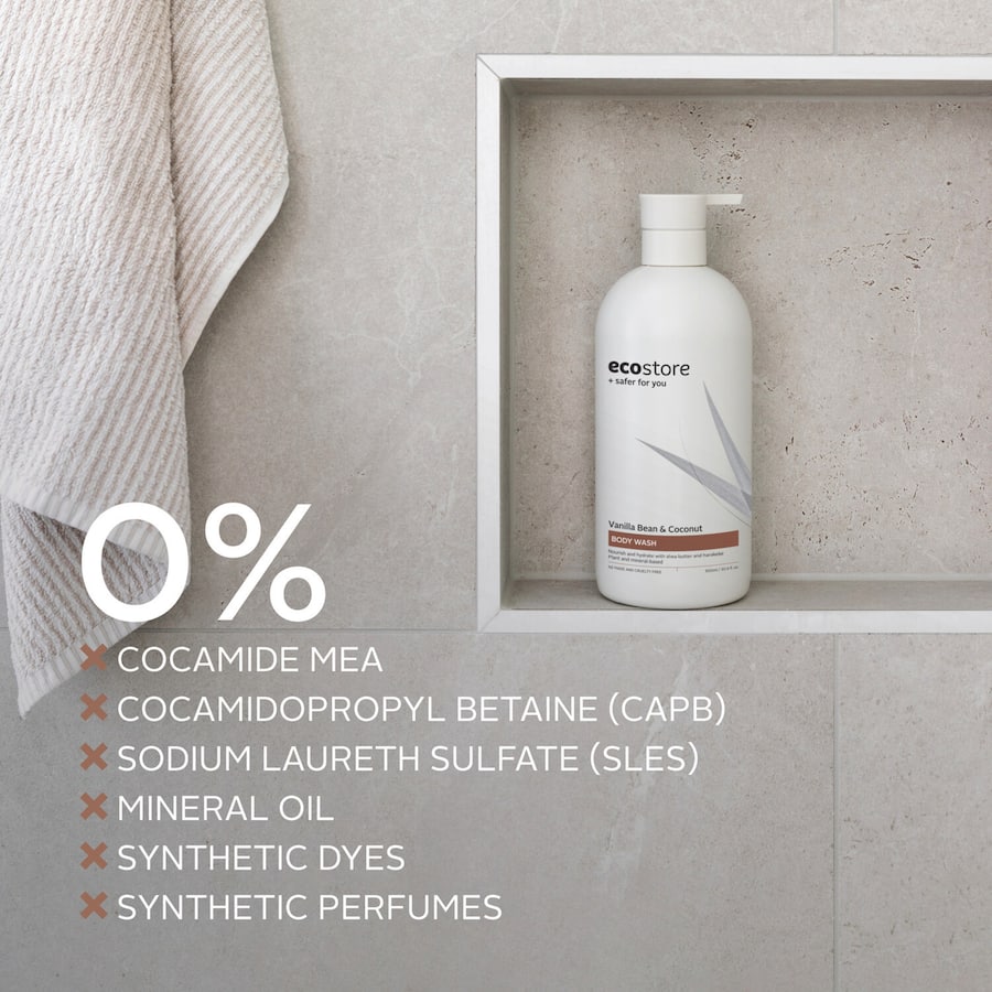 Ecostore Body Wash Vanilla & Coconut 900mL