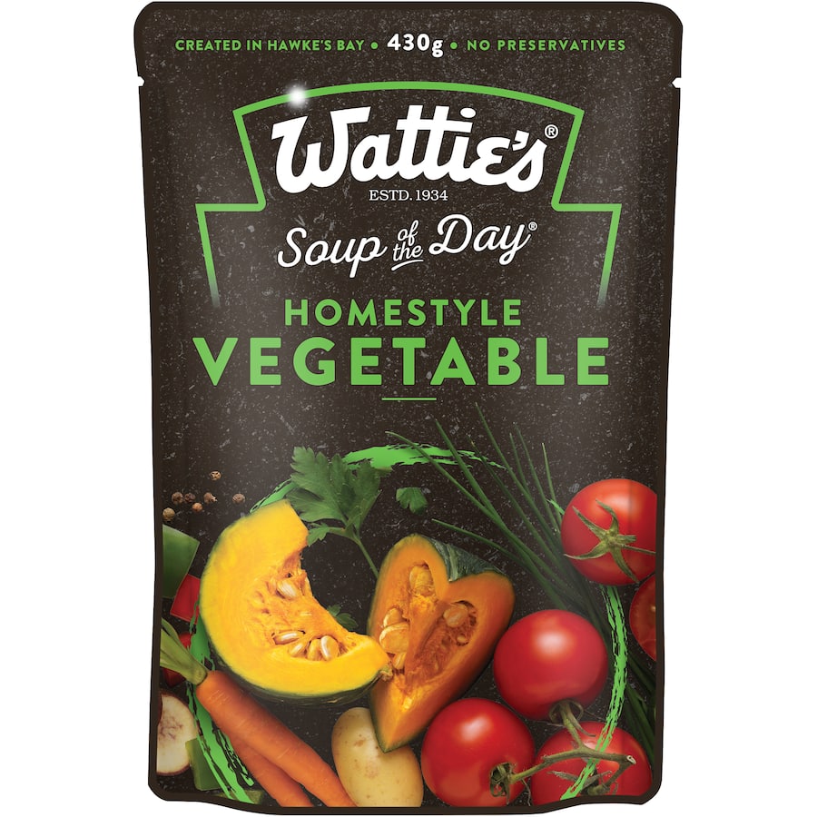 Wattie's Soup Of The Day Soup Homestyle Vegetable Pouch 430g