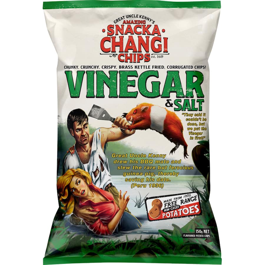Snacka Changi Chips Salt & Vinegar 150g