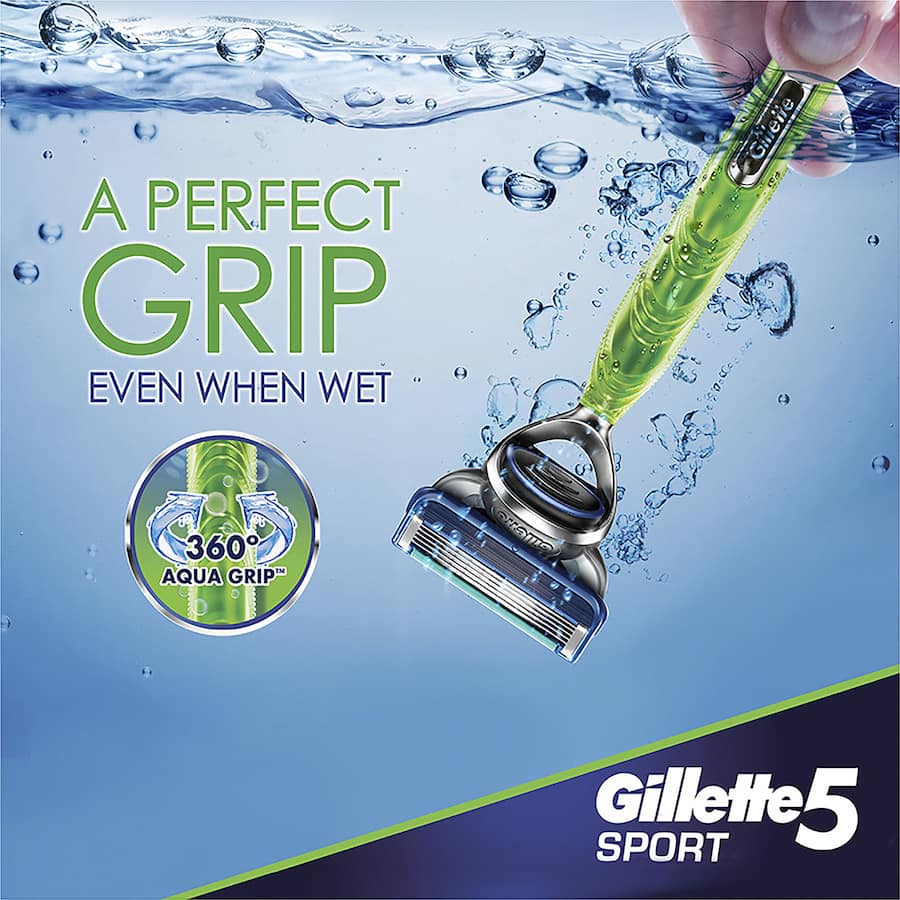 Gillette 5 Razor Blades Sport 4ea