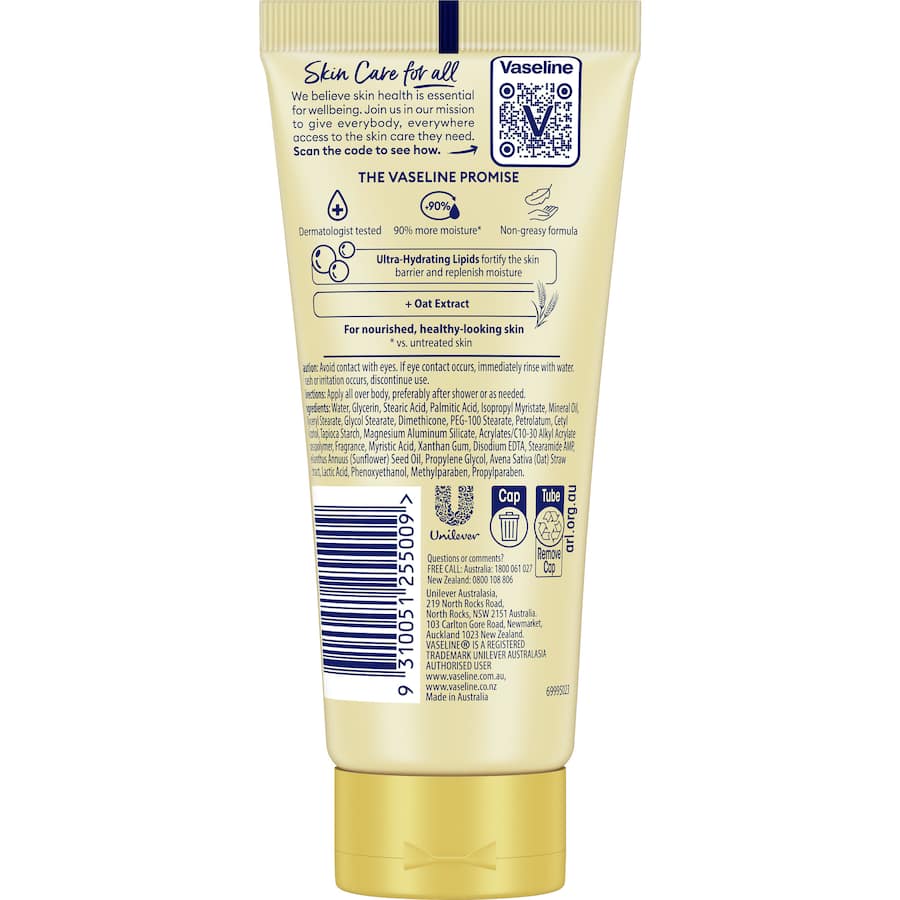 Vaseline Body Lotion Deep Restore Tube 75mL