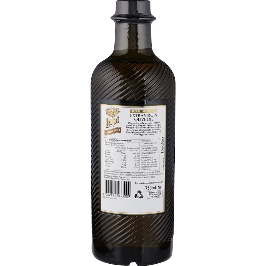 Lupi Special Selection Olive Oil Extra Virgin 750mL