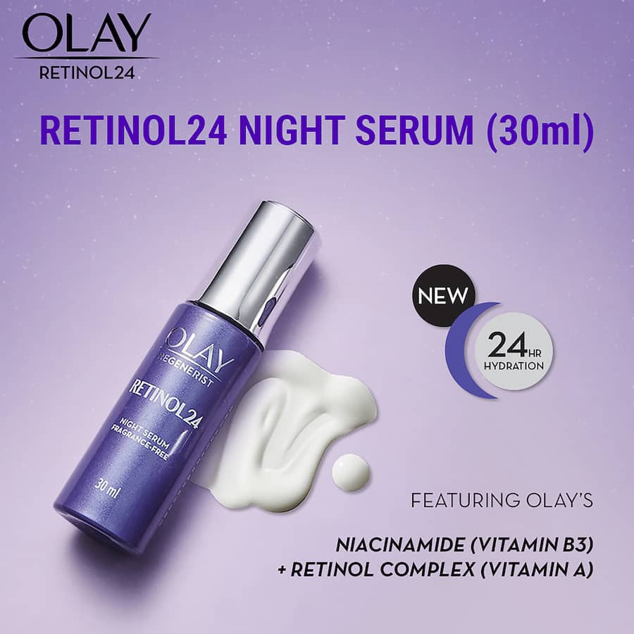 Olay Regenerist Retinol24 Night Face Serum Moisturiser  30mL