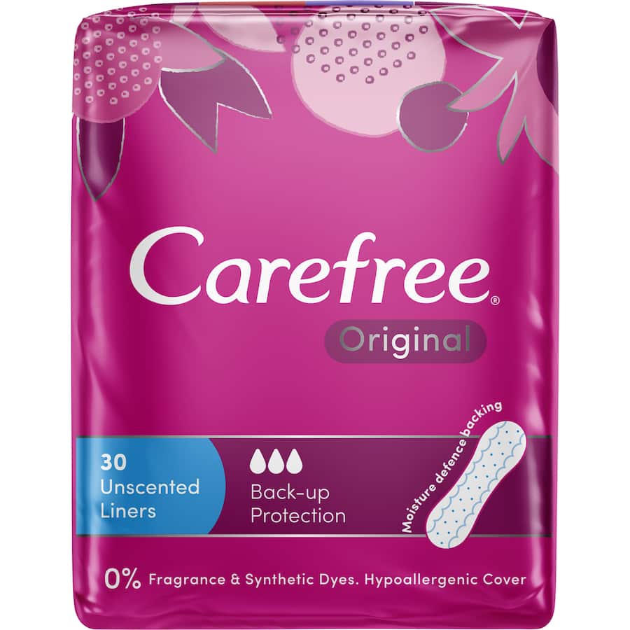 Carefree Panty Liners Regular 30pack