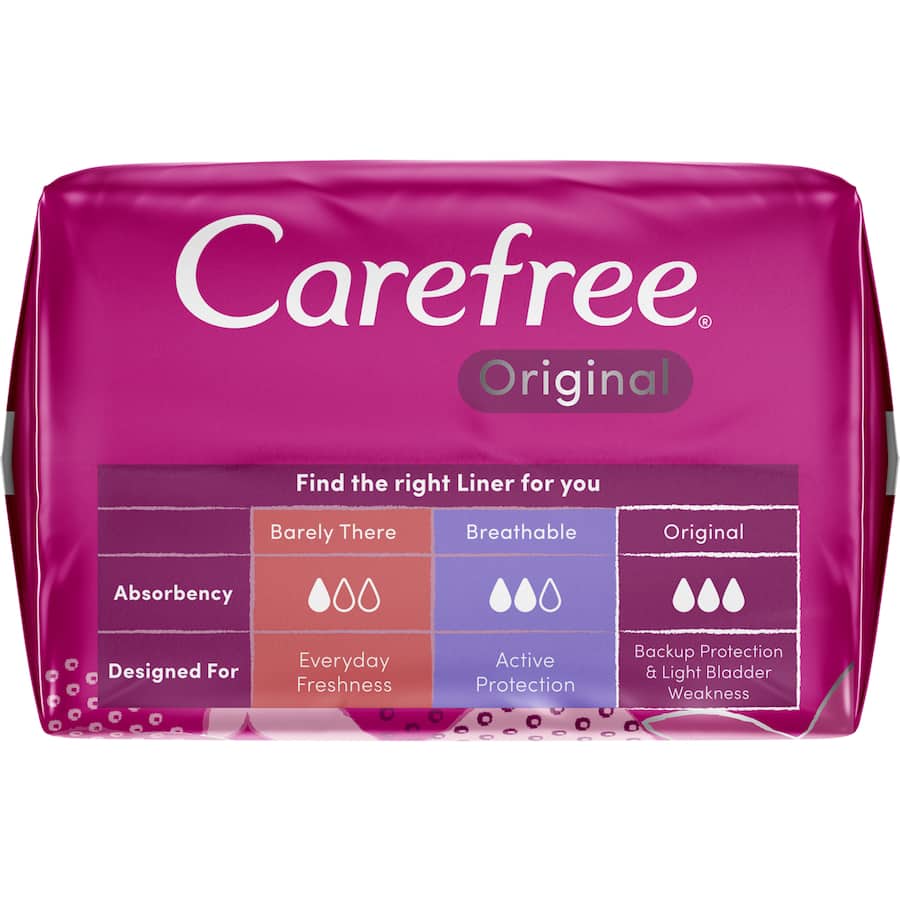 Carefree Panty Liners Regular 30pack