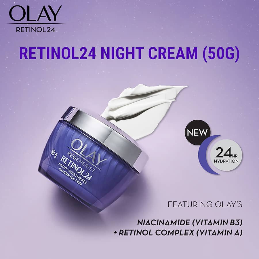 Olay Regenerist Retinol24 Night Face Cream Moisturiser  50g