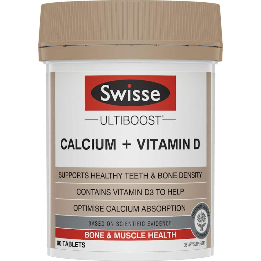 Swisse Ultiboost Calcium Plus Vitamin D Tablets 90pack