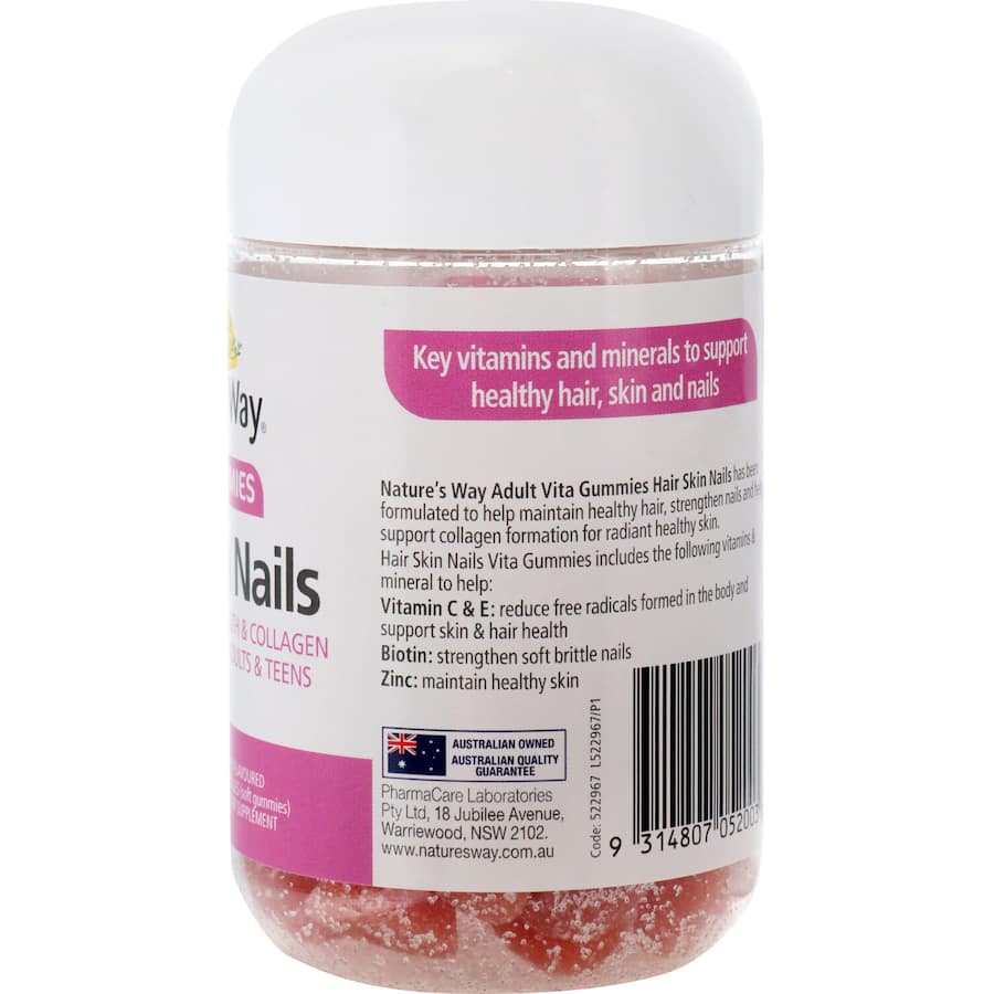 Nature's Way Adult Vita Gummies Hair, Skin & Nails 60ea