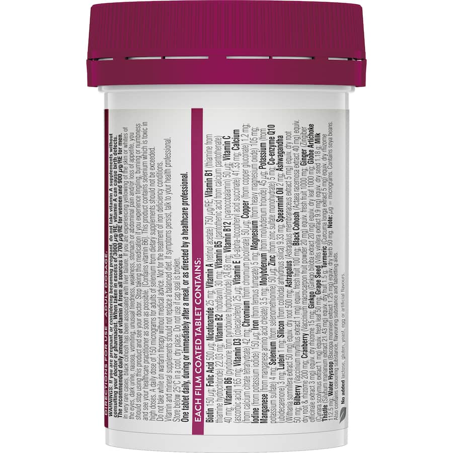 Swisse Ultivite Women Multivitamin 50+ Tablets 60pack
