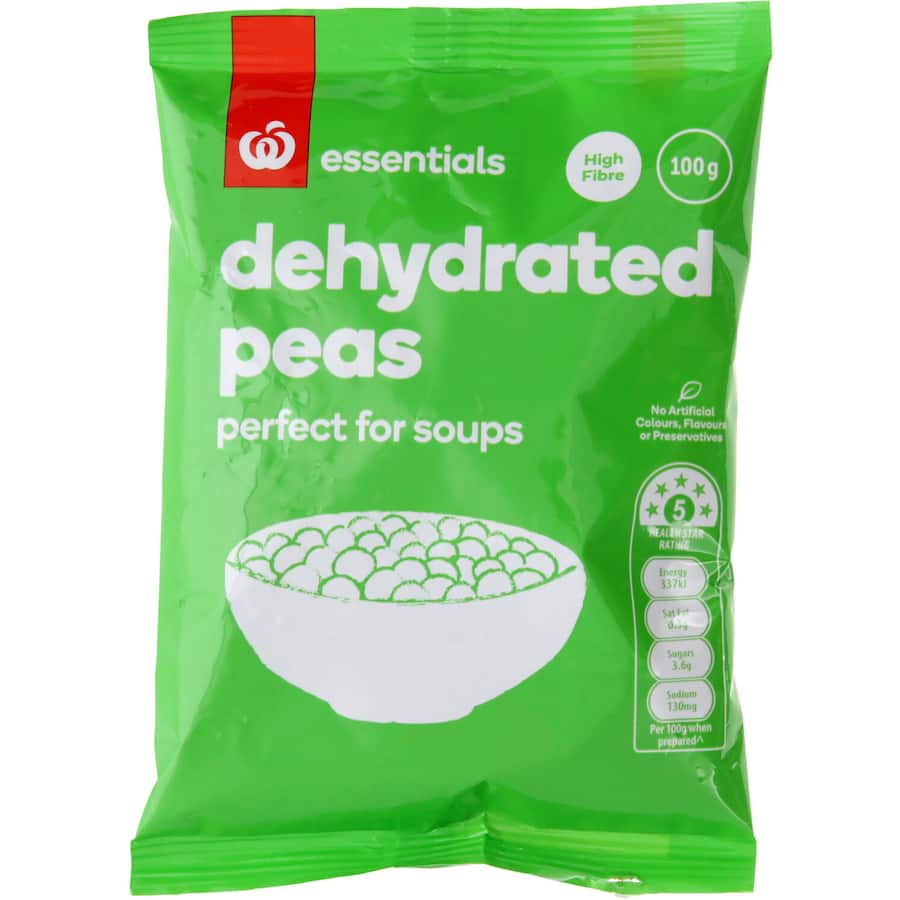Essentials Peas Dehydrated Packet 100g