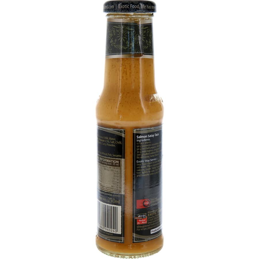Exotic Food Satay Sauce Marinade Bottle 250mL