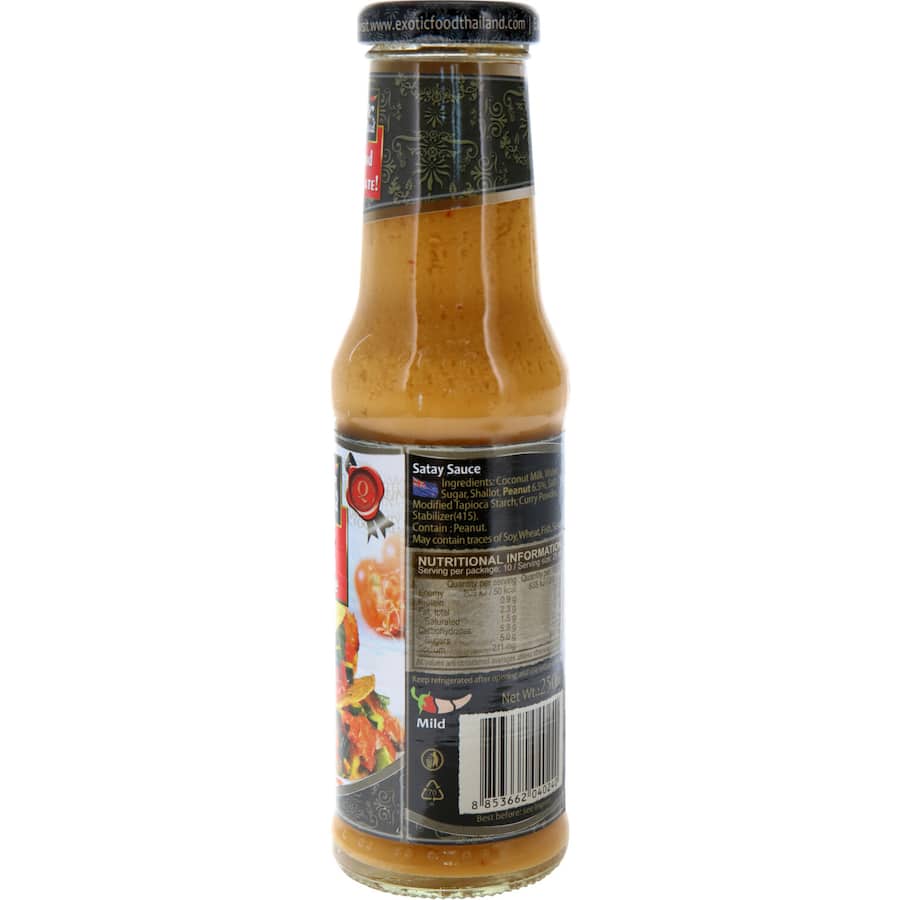 Exotic Food Satay Sauce Marinade Bottle 250mL