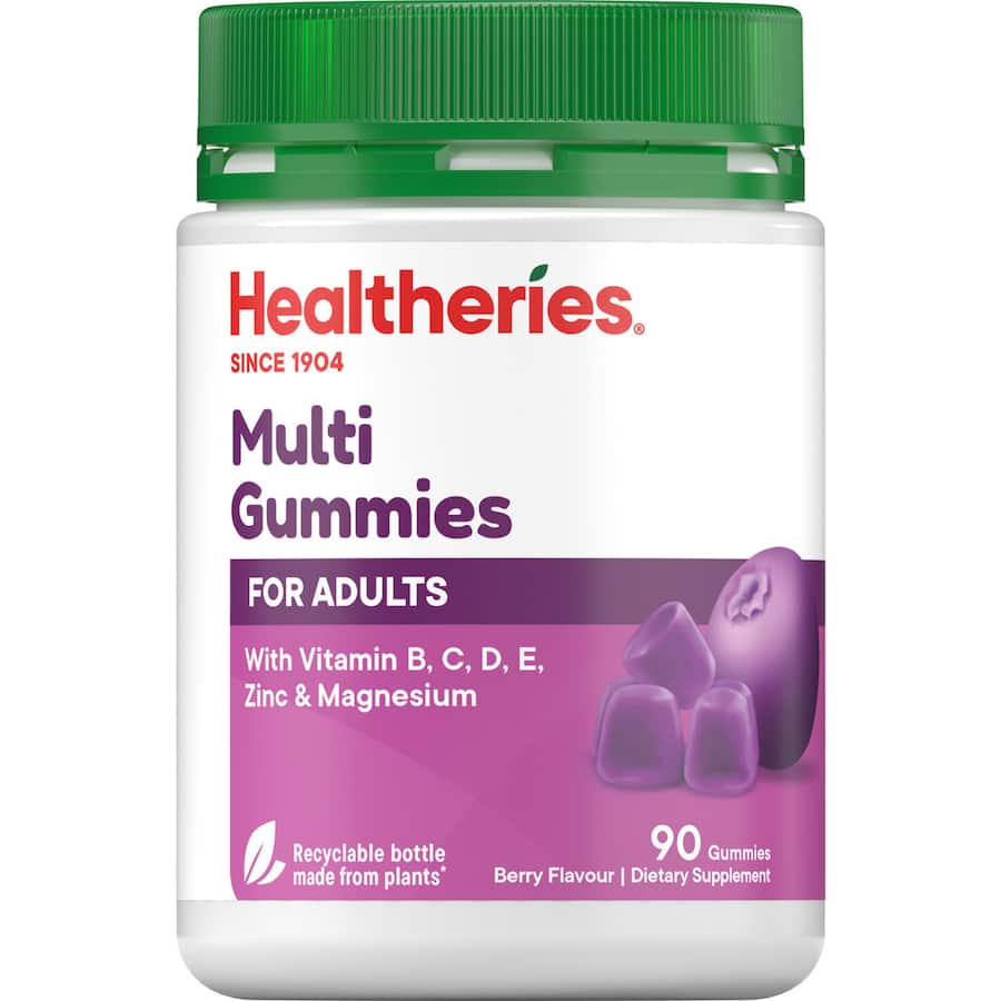 Healtheries Multi-vitamins Adult Gummies Berry Flavour 90pack