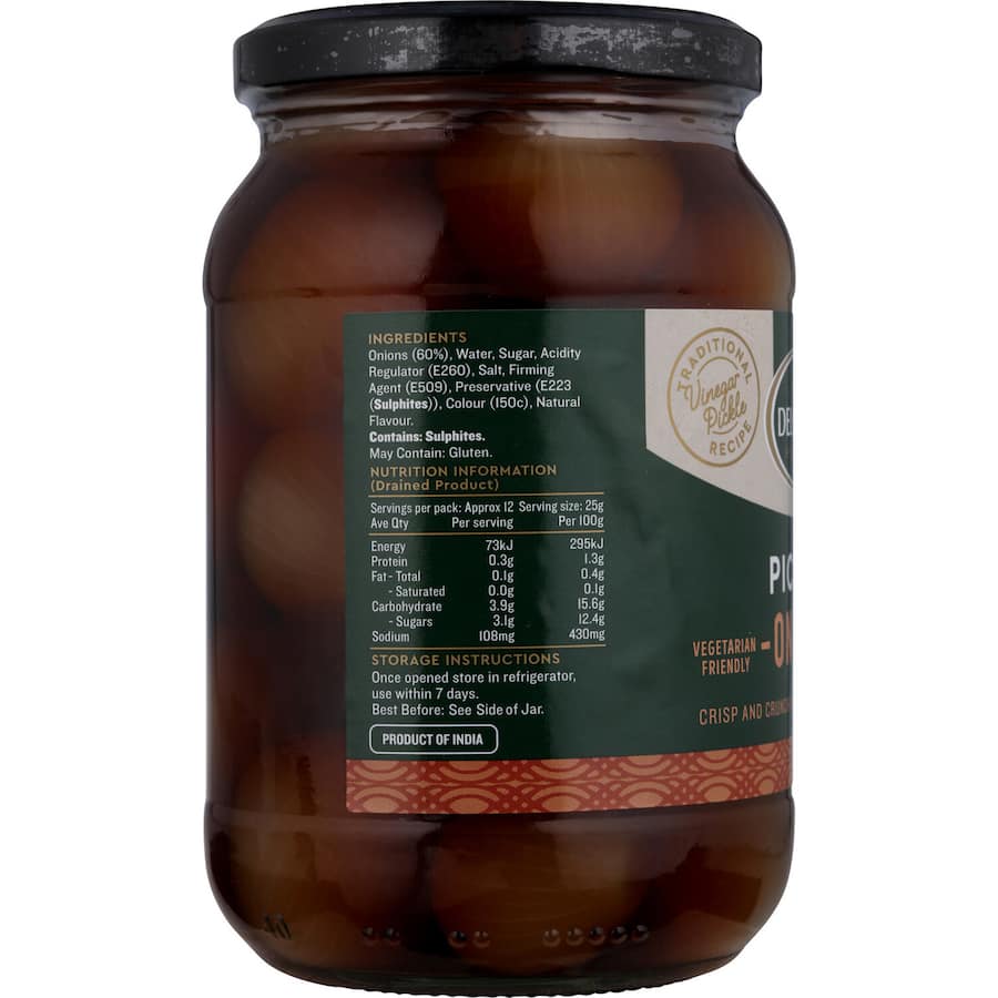 Delmaine Pickled Onions 520g
