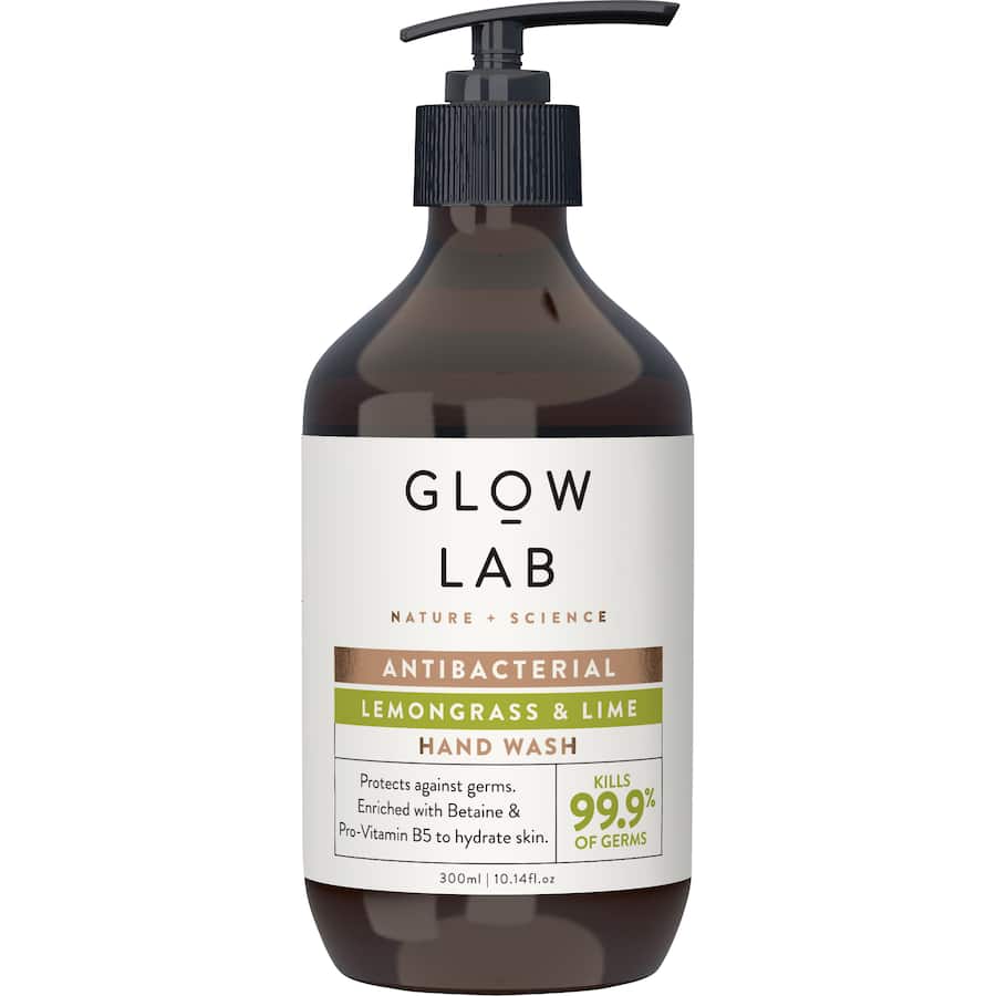 Glow Lab Antibacterial Hand Wash Lemongrass & Lime 300mL