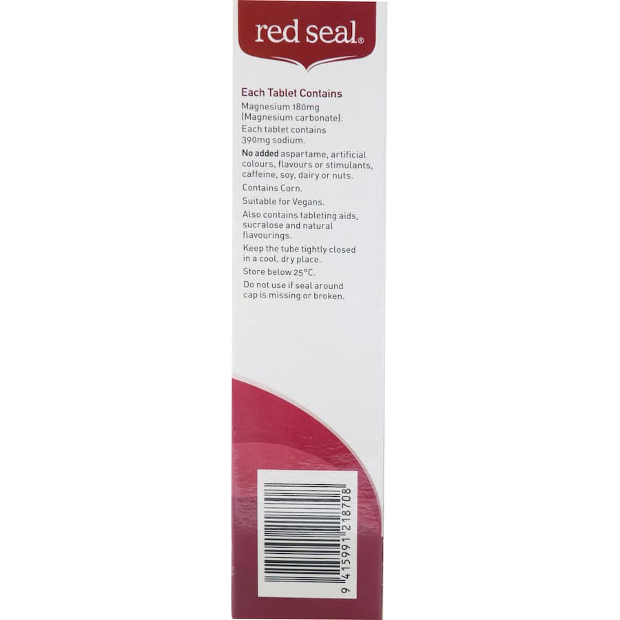 Red Seal Vita Fizz Effervescent Wild Berry Magnesium Tablets 13ea