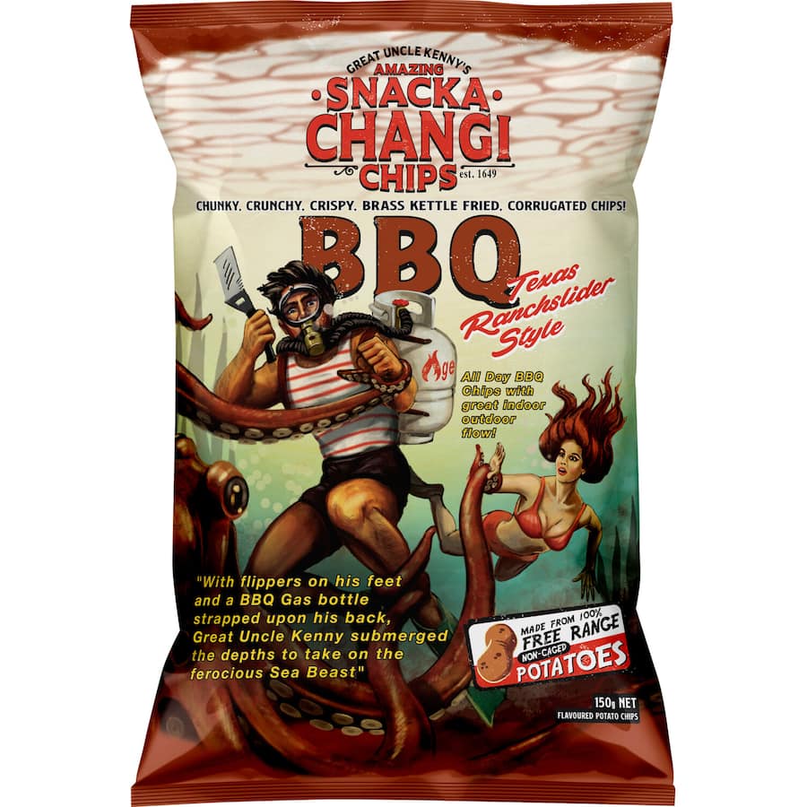 Snacka Changi Chips Bbq 150g