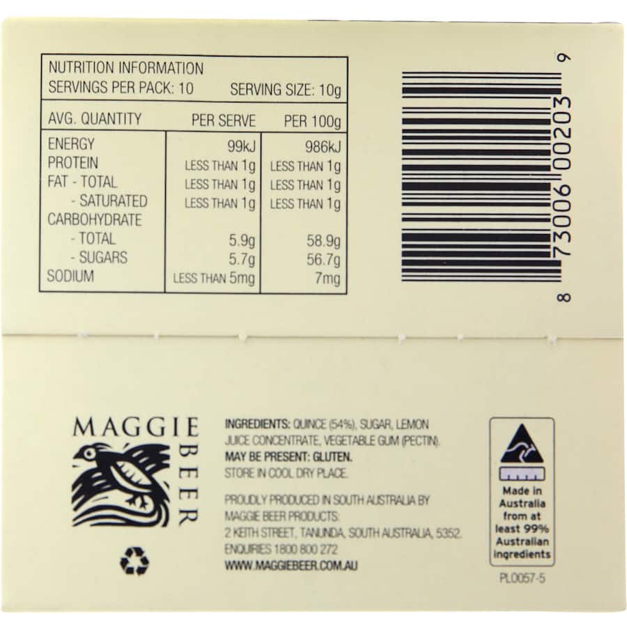 Maggie Beer Fruit Paste Quince 100g