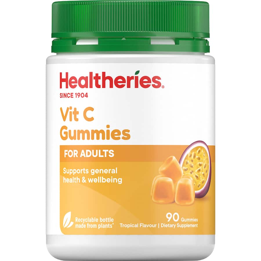 Healtheries Vitamin C Tropical Gummies For Adults 90pack