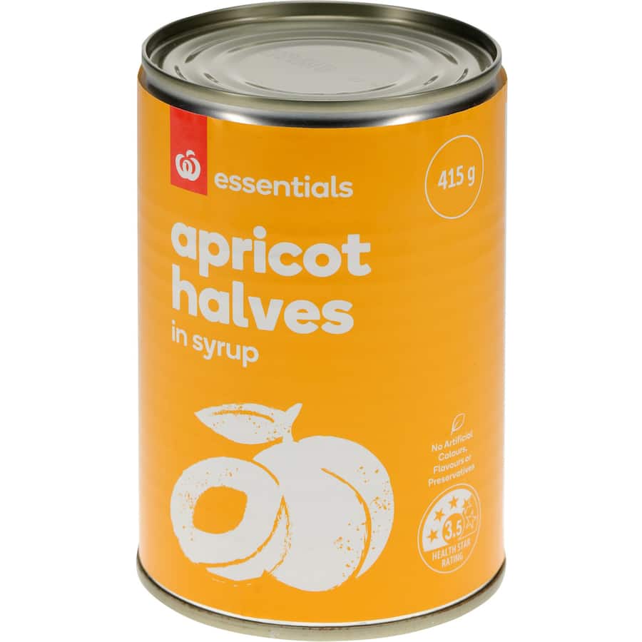 Essentials Apricots In Syrup Can 415g