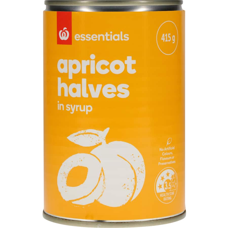 Essentials Apricots In Syrup Can 415g