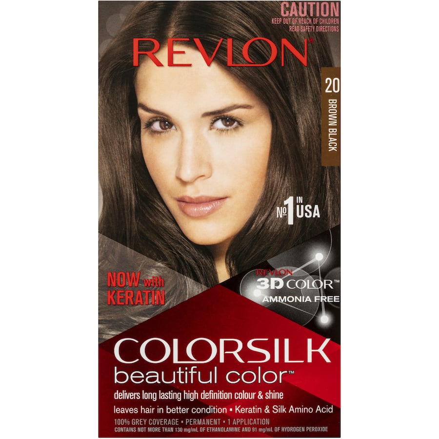 Revlon Hair Colour 20 Black Brown 1ea