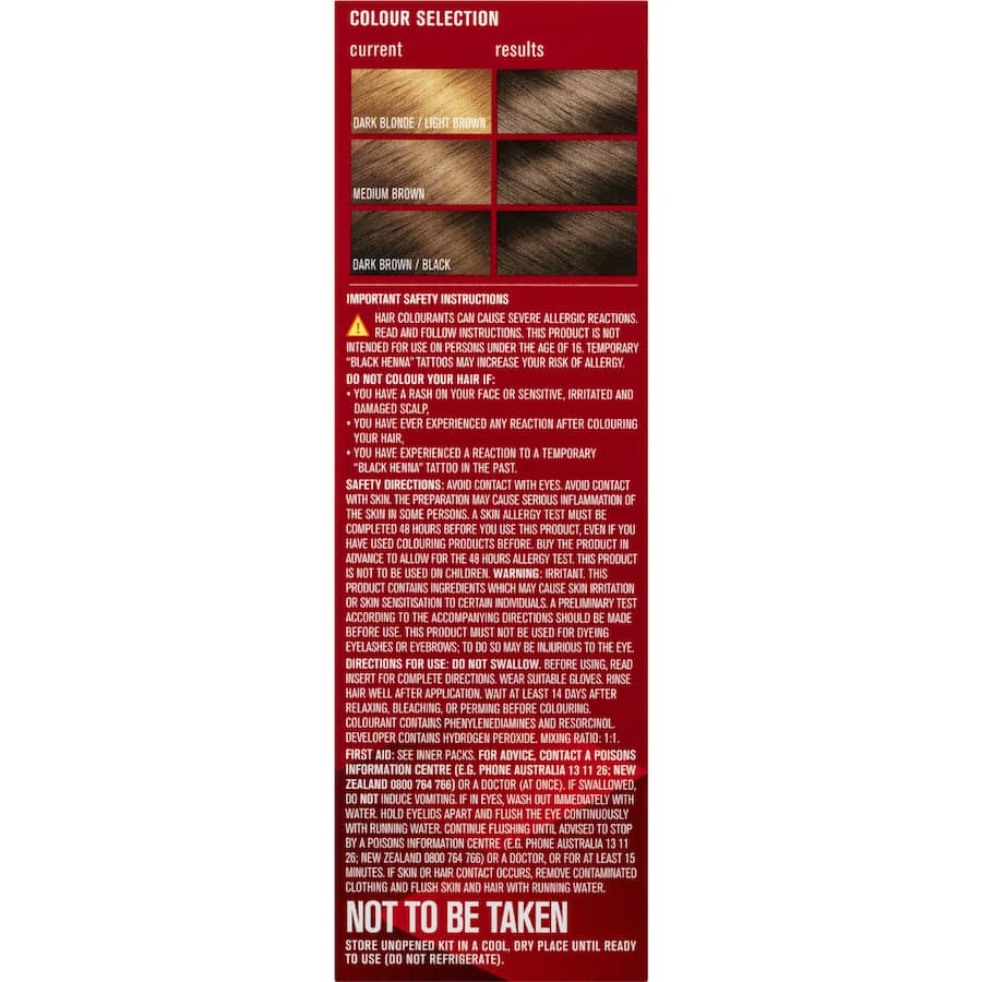 Revlon Hair Colour 20 Black Brown 1ea