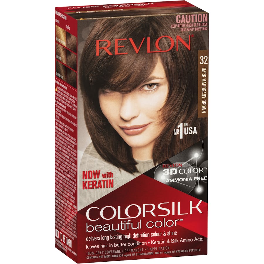 Revlon Hair Colour 32 Dark Mahogany Brown 1ea
