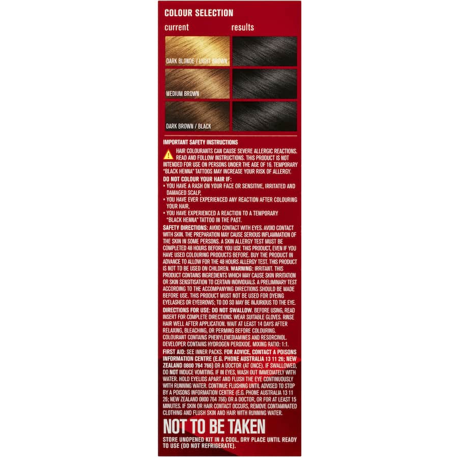 Revlon Hair Colour 10 Black 1ea