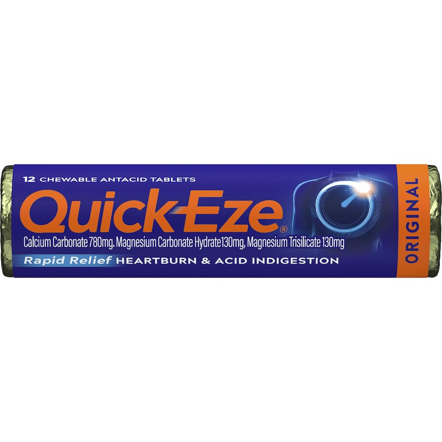 Quick-eze Antacid Original Tablets 12 pack