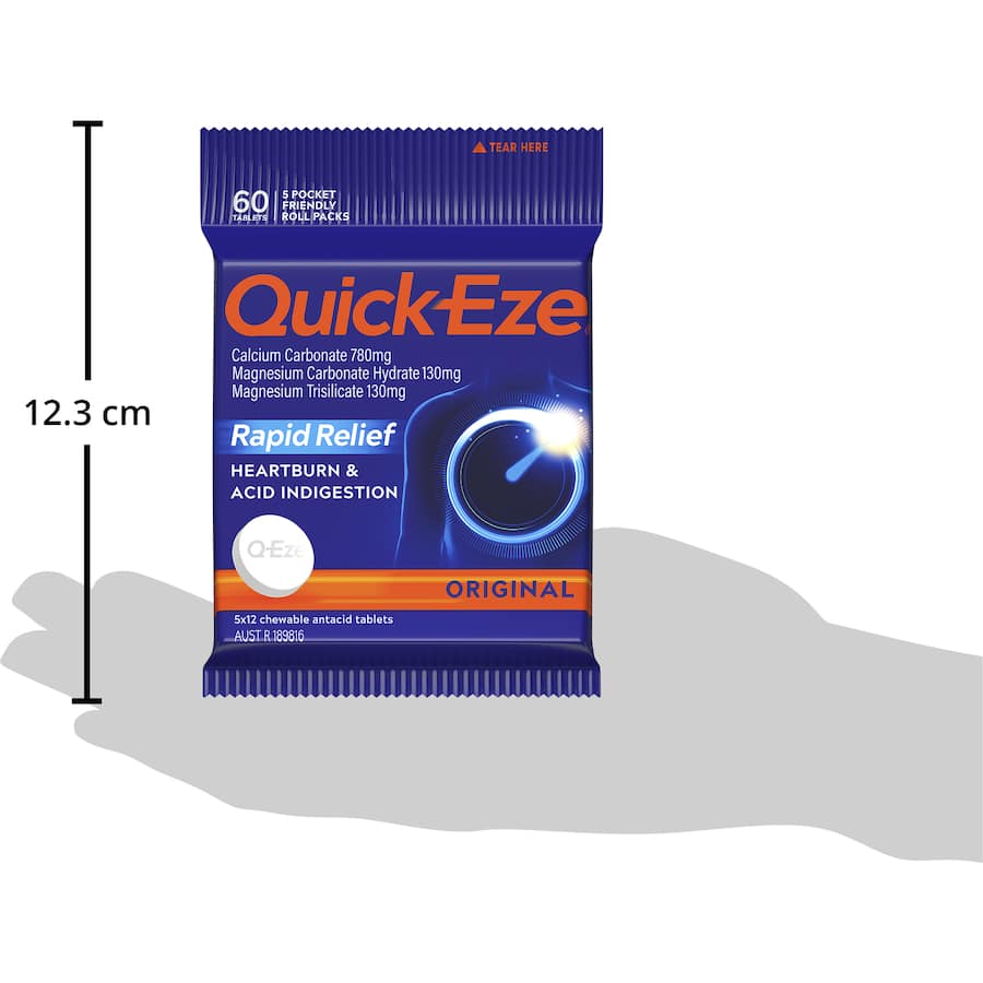 Quick-eze Antacid Original Tablets 60 pack