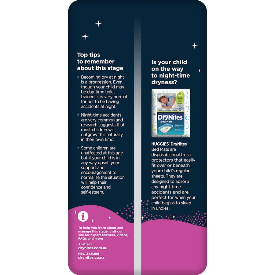 Huggies Drynites Girl 2-4 Years 10pack