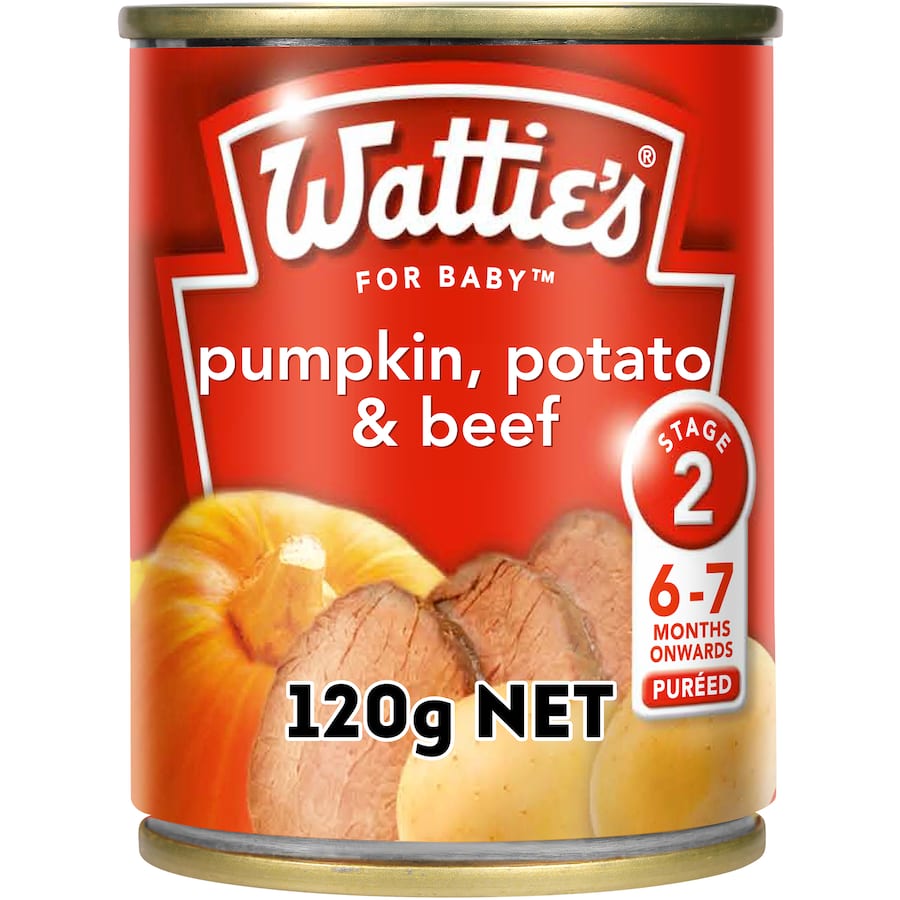 Watties Stage 2 Baby Food Pumpkin Potato & Beef 120g