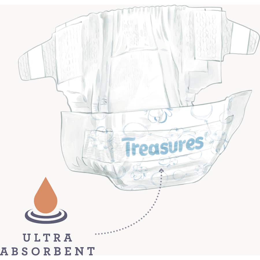 Treasures Dry & Snug Nappy Pants Junior 16+ Kg Convenience 14pack