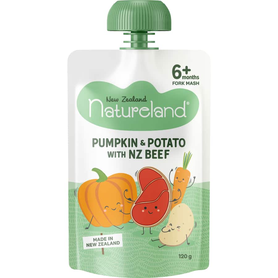 Natureland Baby Food Pumpkin, Potato & Beef 120g
