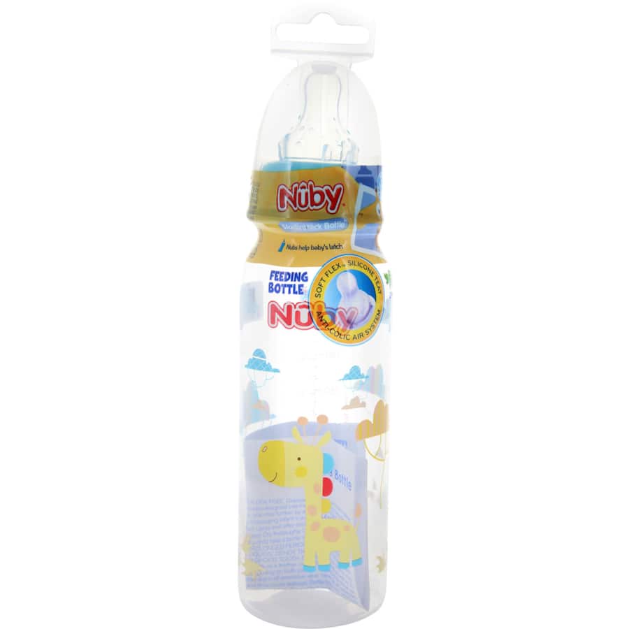 Nuby Baby Bottle Single Printed Bottle 240mL