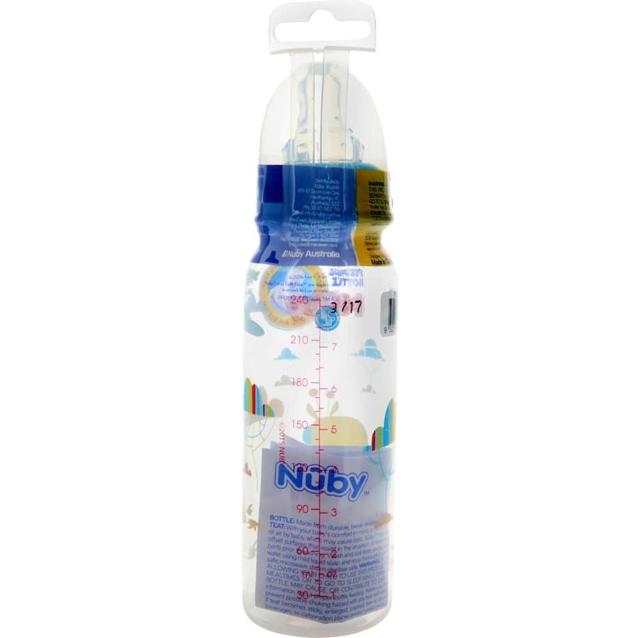 Nuby Baby Bottle Single Printed Bottle 240mL